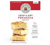 King Arthur Baking Company Crisp & Airy Focaccia Mix Kit, 18.5 Ounce Baking Mix, Ready in 1 Hour