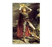King Arthur British Royalty Folklore Poster Decorative Painting Canvas Wall Posters And Art Picture Print Modern Family Bedroom Decor Posters 24x36inch(60x90cm)