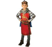 Rubies Official King Arthur Childs Costume, Kids Fancy Dress Halloween, Size Age 5-6, World Book Day