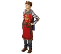 Boys King Arthur Medieval Knight Lord Historical Fancy Dress Costume