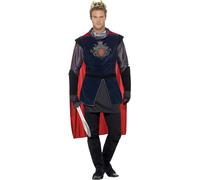 Smiffys Deluxe King Arthur Costume, Black, M - Size 38 in-40 in