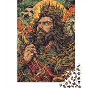 King Arthur Poster Print Jigsaw Puzzles Puzzles for Adults Kids. 1000 Piece Impossible Challenge Toy Educational Game Home Decoration for Educational Games Gifts 52x38cm/1000pcs