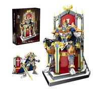 King Arthur‘s Building Block Set - 2057PCS Medieval Knight Bricks Kit with Throne Excalibur, Collector’s Display for Adults, Home Decor, Mythology Collection Model, Creative Gift for Boy Man
