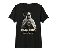 King Baldwin IV Jerusalem Cross Catholic Premium T-Shirt