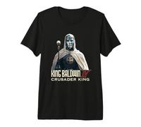 King Baldwin IV Jerusalem Cross Catholic Premium T-Shirt