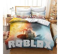 King Bedding Duvet Cover Set - Game Roblox 3 Piece Microfiber Comforter Set Quilt Cover and 2 Pillow Shams for Men Women (pattern 05,King(220x230cm))
