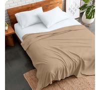 (King, Beige) 100% Egyptian Cotton Flat Sheet Luxury Soft Hotel Quality Single Double King Bed Sheets UK