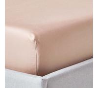 (King, Beige) 1000 Thread Count Egyptian Cotton Extra Deep Fitted Sheet (18") with Fully Elasticated Skirt