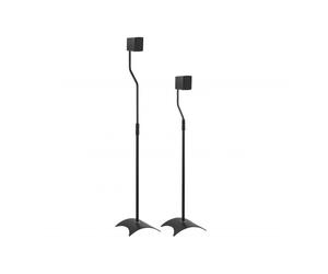 King Black KG3 Adjustable Speaker Stands - Pair, Slim Floor Stands, 80-107cm, 5kg/Each, Concealed Cables
