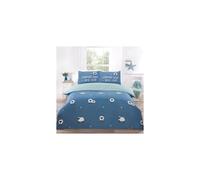 (King, Blue) Counting Sheep Microfiber Duvet Cover Bedding Set and Pillowcase Single Double King Quilt Cover