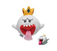 King Boo Super Mario Plush Toy Talk Shy Crown Phantom Funny Stuffed 17cm Doll