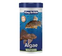 King British Aquarium Fish Food Algae Wafers Multi‑Vitamin Sinking for Bottom Feeders 200g
