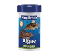 King British - Algae Wafers 40g - Multi-Vitamin Complete Sinking Fish Food - For Bottom Feeding Catfish, Plecostomus & Algae Eating Fish Natural Ingredients