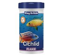 King British Cichlid Flake Fish Food - 28g Tub