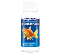King British - De-Chlorinator 100ml - Makes Tap Water Safe for Fish - Removes Excess Chlorine For Coldwater & Tropical Aquariums - Use When Setting Up a New Aquarium or Changing Tank Water