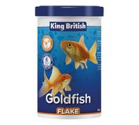King British | Goldfish Flake 200g | Multi-Vitamin Complete Food | Clear Water Formula Natural Ingredients | For Goldfish & Other Cold Water Fish