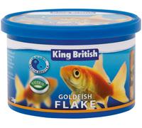 King British | Goldfish Flake 200g | Multi-Vitamin Complete Food | Clear Water Formula Natural Ingredients | For Goldfish & Other Cold Water Fish