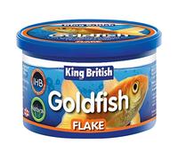 King British | Goldfish Flake With Immuno Health Booster | Complete Food for Coldwater Fish | Helps Prevent Infection and Disease | Includes Essential Vitamins | 12g