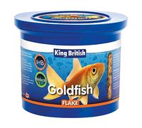 King British | Goldfish Flake With Immuno Health Booster | Complete Food for Coldwater Fish | Helps Prevent Infection and Disease | Includes Essential Vitamins | 200g