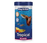 King British | Tropical Fish Flake 55g | Multi-Vitamin Complete Food | Clear Water Formula Natural Ingredients | For Tropical & Other Aquarium Fish