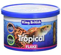 King British | Tropical Fish Flake With Immuno Health Booster | Complete Food for Tropical Fish | Helps Prevent Infection and Disease | High Protein Content | Includes Essential Vitamins | 55g