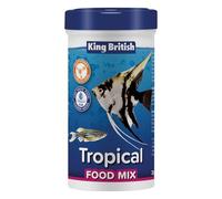King British - Tropical Food Mix, 25g - For all Tropical Fish - Multi-Vitamin Complete Food - Low Waste Formula - Helps Maintain a Healthy Immune System