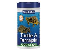 King British - Turtle & Terrapin Food Sticks 90g Complete Food - Floating Sticks to Encourage Natural Feeding Behaviour - High in Protein - Helps Support Healthy Shell Development