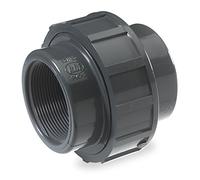 King Brothers Inc. U-1500-T Nds Pipe Union, 1-1/2 in, FPT, 3-3/4 in L, SCH 80, 150 Psi, PVC, Gray 1-1/2-Inch Grey