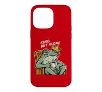 King But Alone - Sad Frog King Funny Meme Case for iPhone 14 Pro Max