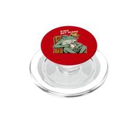 King But Alone - Sad Frog King Funny Meme PopSockets PopGrip for MagSafe