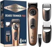 King C. Gillette Beard Trimmer Kit with Precision Selector, 40 Length Settings, Long Lasting Sharp Blades, Adjusting Combs