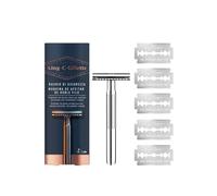 King C Gillette King C. Gillette Double Edge Safety Razor 5 Razor Blades