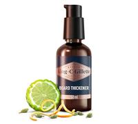 King C. Gillette Men's Beard Thickener, Fuller & Thicker Beard In 14 Days, Infused With King C. Signature Scent, With Notes Of Sandalwood, Cedar, Bergamot, Cardamon Seeds And Mandarin 50ml
