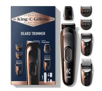 King C. Gillette Men's Beard Trimmer, Cordless Electric Razor for Men with Lifetime Sharp Blades and 4 Combs
