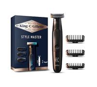 Gillette King C Style Master, Beard Trimmer, Stubble Trimmer & Electric Shaver with One 4D Blade, Includes 3 Comb Attachments