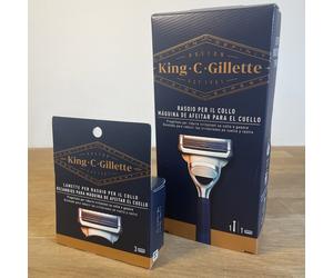 King C. Gillette Neck Razor and extra Razor Refills Precision for men It/Es
