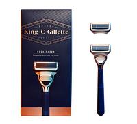 King C. Gillette Neck Razor, Handle plus 2 Blade Refills