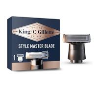King C. Gillette Razor Blades Men, One 4-Directional Metal Razor Blade Refill, Compatible with Style Master Cordless Stubble Trimmer