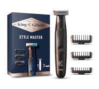 Gillette King C Style Master, Beard Trimmer, Stubble Trimmer & Electric Shaver with One 4D Blade, Includes 3 Comb Attachments
