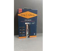 Gillette King C Style Master, Beard Trimmer, Stubble Trimmer & Electric Shaver with One 4D Blade, Includes 3 Comb Attachments