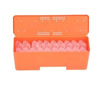 King Cage Transport Box Transparent Queen Bee Rearing Cages Plastic Beekeeping Tools for Professional Hobbyist Beekeepers Red Box 20Pcs