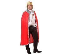 KING CAPE & CROWN SET | 120 cm Long Cloak Costume Accessory for King King King Prince Carnival Medieval Theme Party
