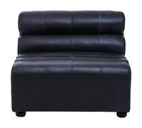 King Chair - Distressed Slate Grey Leather - Armless