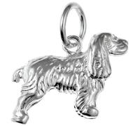 King Charles Cocker Spaniel Dog 925 Sterling Silver Charms for Bracelets Necklaces for Women - Fit European Link Charm Bracelet Necklace - Cute Women's Charms - Slider Dangle Charm