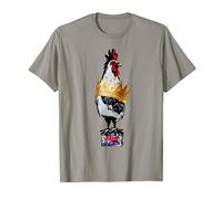 King Charles Coronation Chicken. Alternative Punk Union Jack T-Shirt