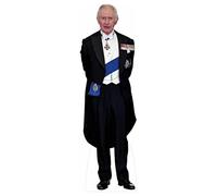 King Charles (Formal Suit) Cardboard Cutout (178cm x 54cm) | Life Size Cardboard Cutout | Celebrity Cutout for Parties and Decor