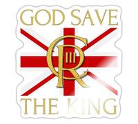 King Charles III Coronatian Memorabelia Sticker Size S (10 x 10 cm)