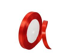 King Charles III Coronation Decor - 22M Union Jack Red Polyester Double Sided Satin Ribbon for Gift Wrapping, Balloons, Hair Bows, Cake & Wedding Decor