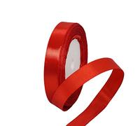 King Charles III Coronation Decor - 22M Union Jack Red Polyester Double Sided Satin Ribbon for Gift Wrapping, Balloons, Hair Bows, Cake, Wedding Decor