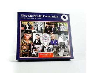 King Charles III Coronation Montage - 1000-Piece Memorabilia Jigsaw Puzzle - A Journey Through the King's Reign